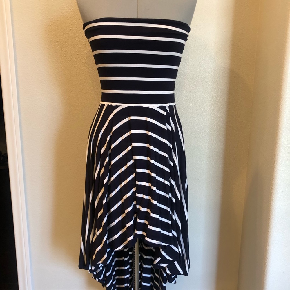 High low stripe dress / skirt